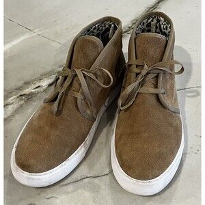 Tory Burch SZ 10 Women's Suede Iggy Hi-top Sneaker bootie Shoes